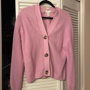 Pink cardigan